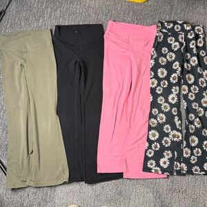 4 pairs of legging flares